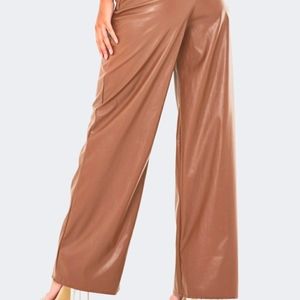 Wide Leg Pink/Tan Pants